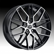 Platinum 459U Retribution Machined Gloss Black Custom Wheels Rims